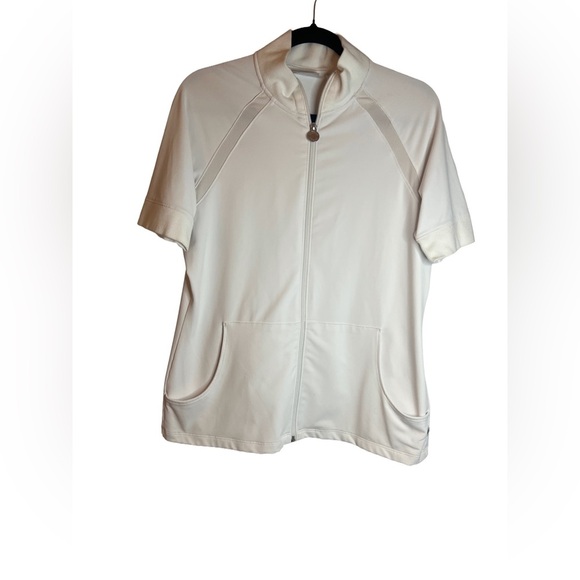 Chico's Tops - Chico's Zenergy White Short Sleeve Top